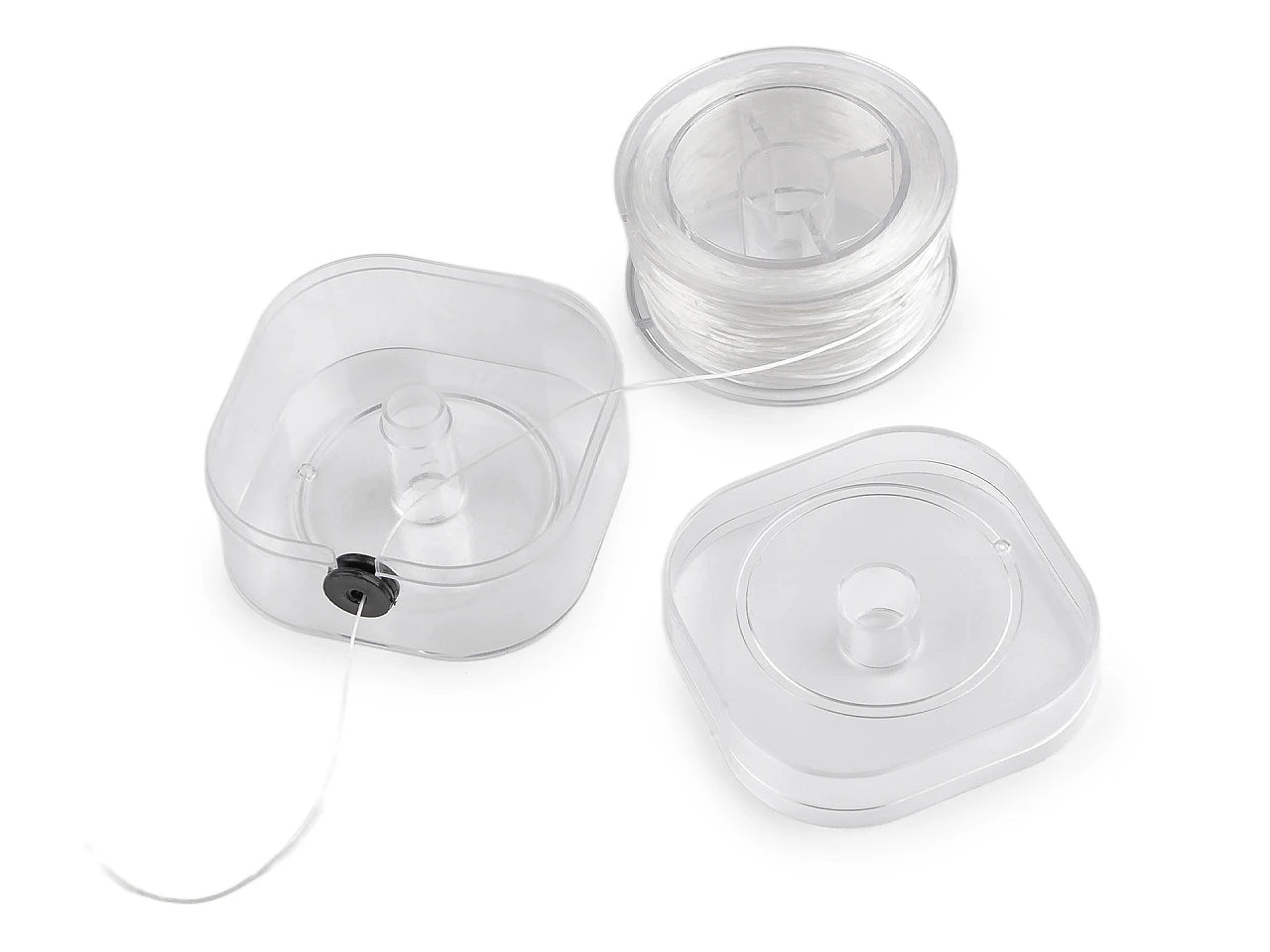 Attēls ar Plakana elastīgā aukla, gumija 0,8 mm (100 m) kastītē – pieejams Šarlotes audumi