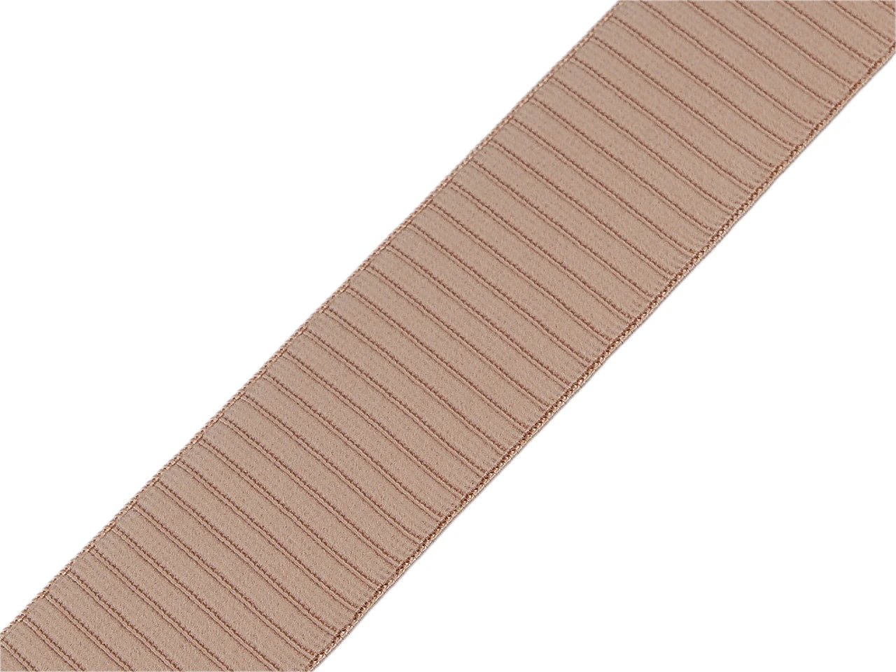 Image of flat elastic for boxer shorts, 3.8 cm, beige – available online at Šarlotes audumi