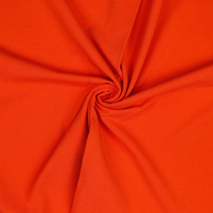 Jersey en coton fin - orange 215 g/m²