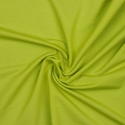 Jersey fin en coton - pomme verte 215 g/m²