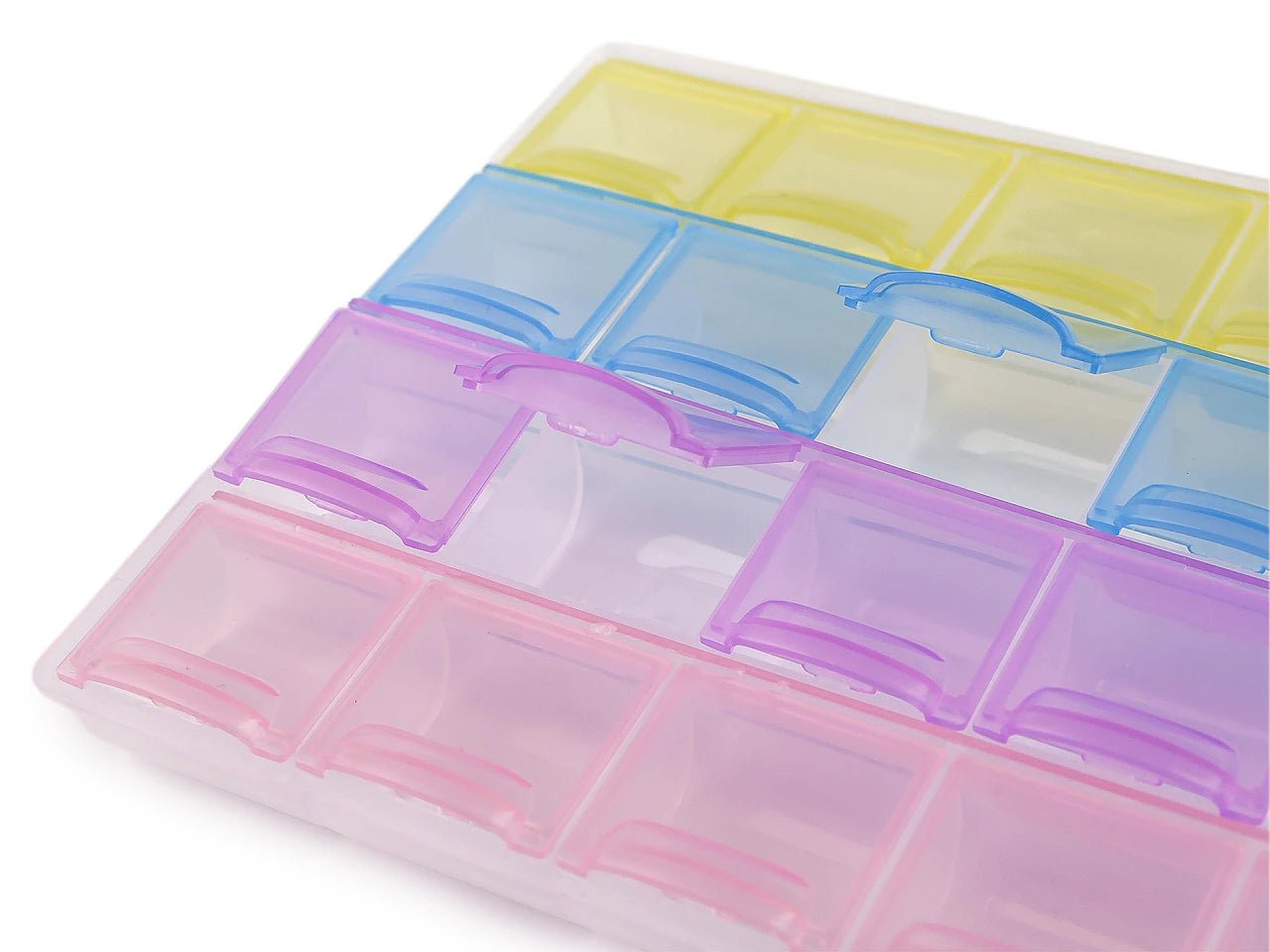 Attēls ar Plastmasas organizatora kaste 12 × 21,5 × 2 cm – pieejams Šarlotes audumi