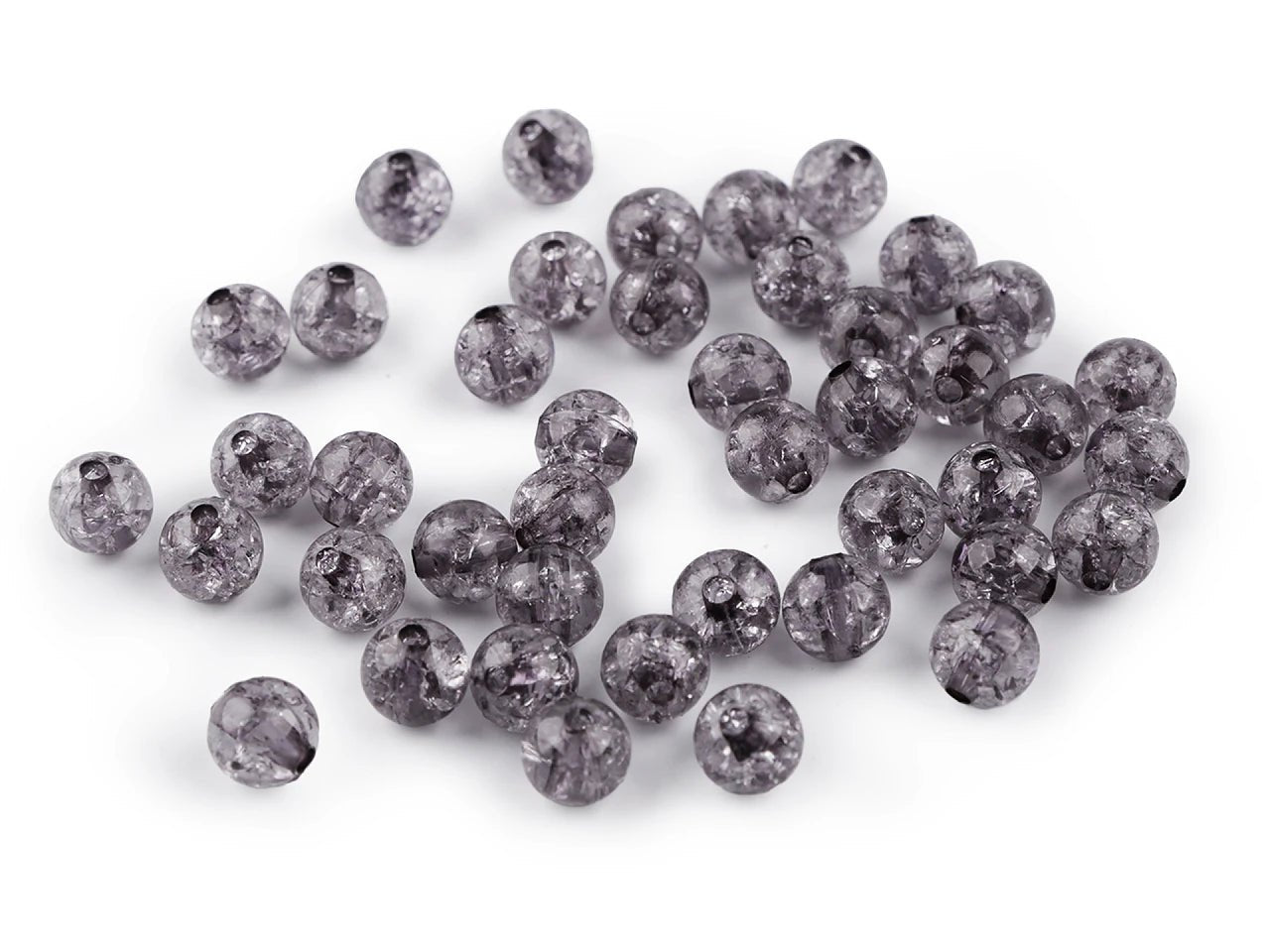 Plastmasas pērlītes Ø8 mm 30 g| dažādu toņu