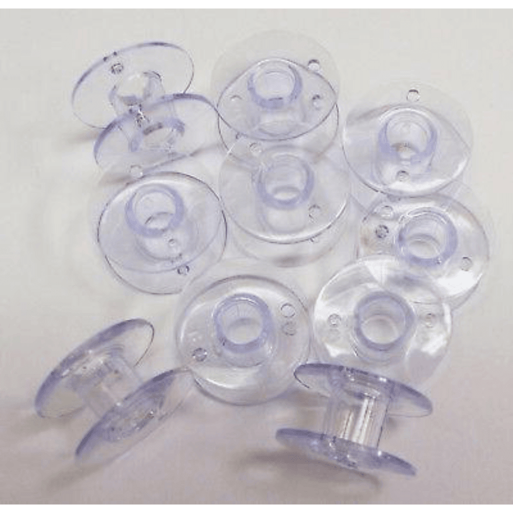 Image of plastic bobbin for Singer sewing machines Ø 19 mm - set of 3 pcs – available at Šarlotes audumi