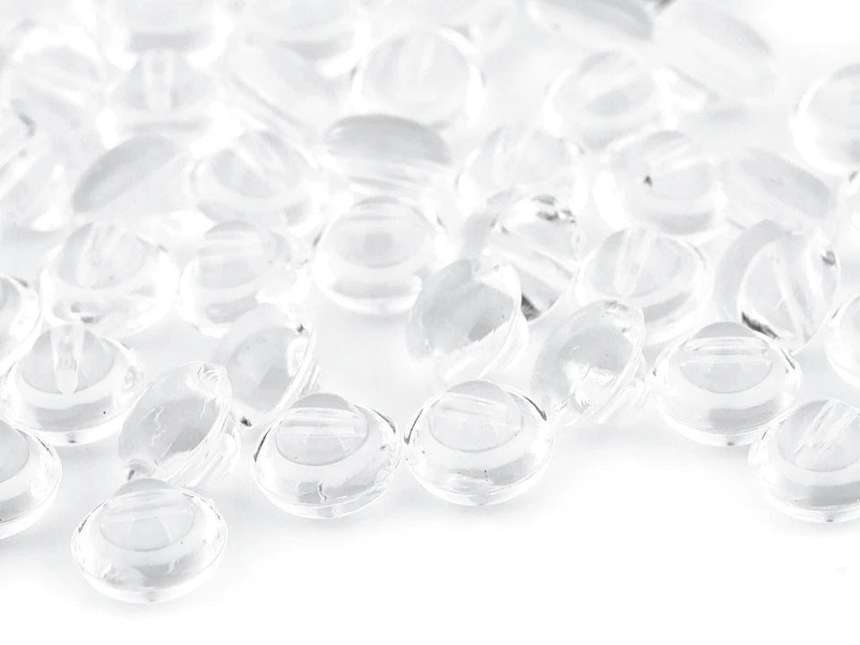 Attēls ar Pogas uz kājiņas 10 mm - caurspīdīga – pieejams Šarlotes audumi