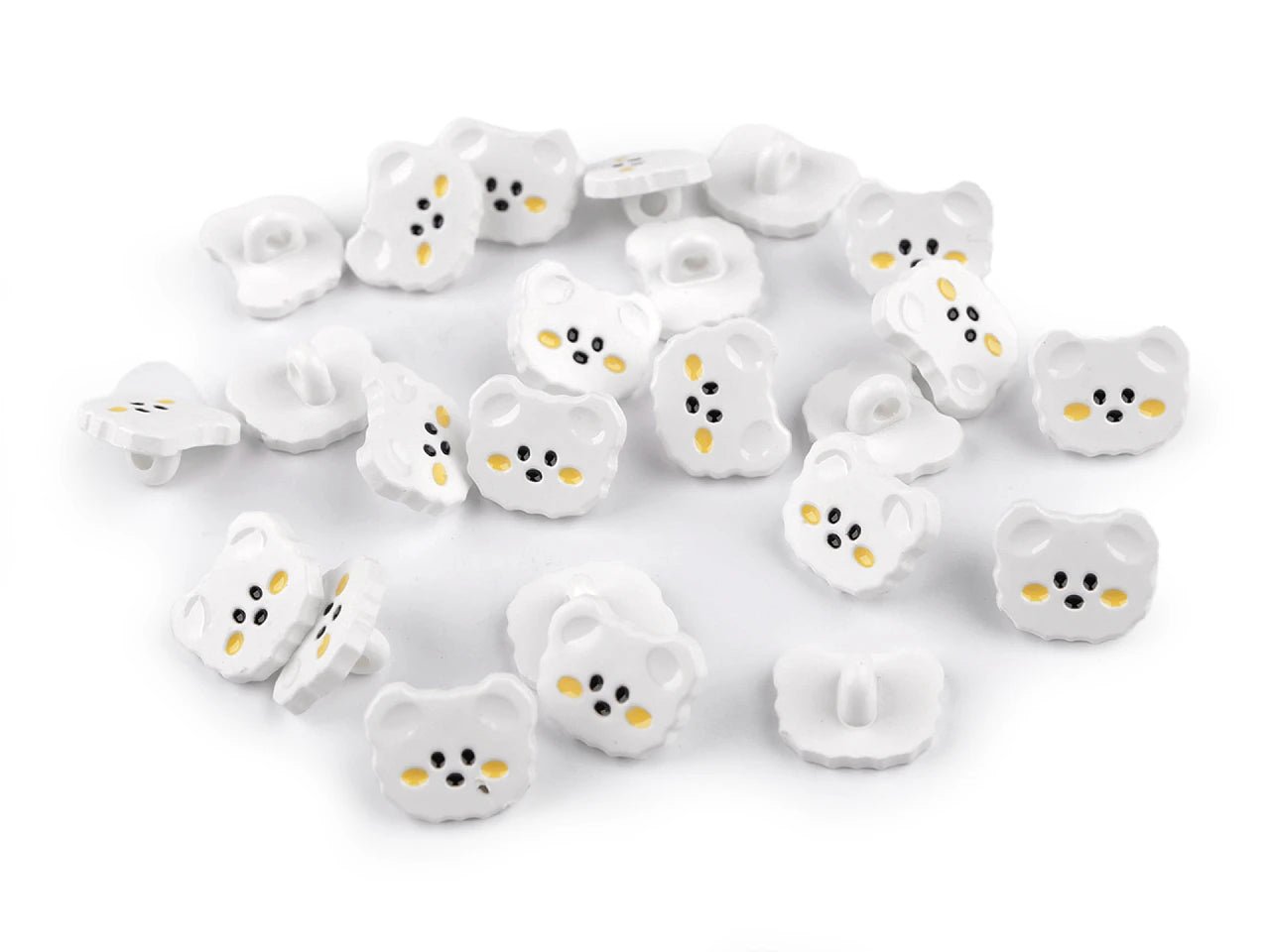 Attēls ar Pogas uz kājiņas 15 mm kaķīši|dažādu toņu – pieejams Šarlotes audumi