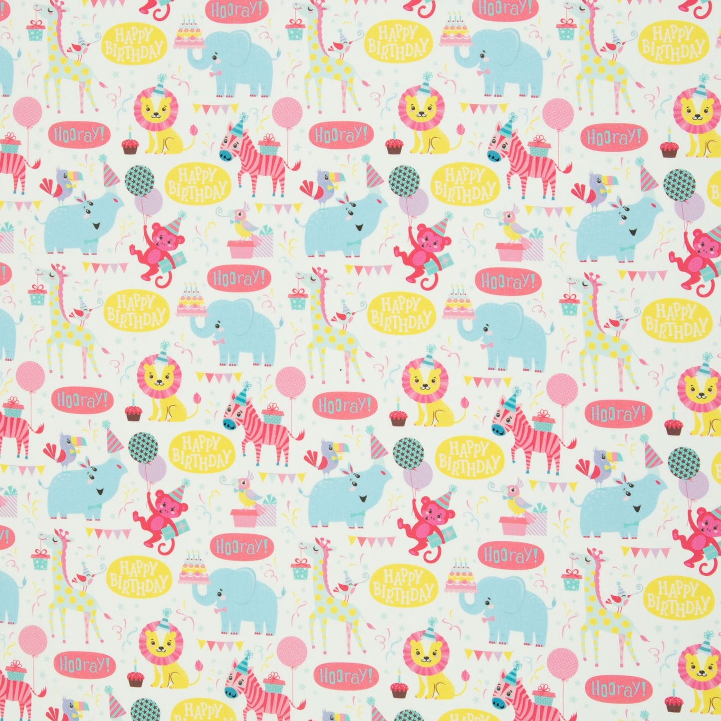 Attēls ar Premium 100% kokvilnas audums - āfrikas zvēriņi 130 g/m² – pieejams Šarlotes audumi