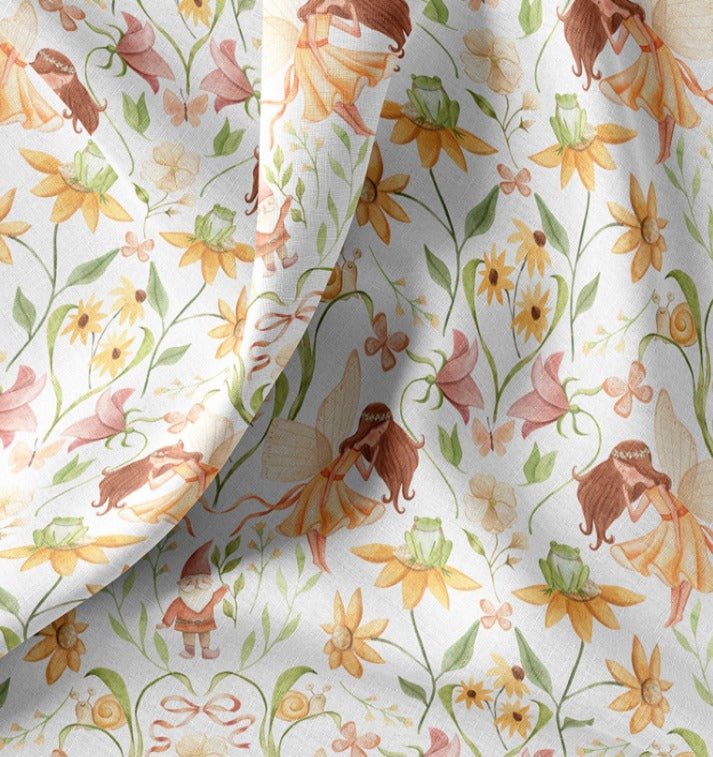Image avec tissu Premium 100 % coton - fées 115 g/m² – disponible chez Šarlotes audumi
