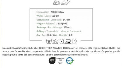 Premium 100% kokvilnas audums - Leopardi tropos 115 g/m²