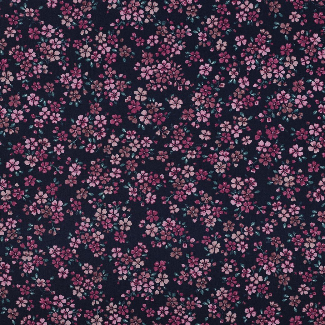 Attēls ar Premium 100% kokvilnas audums - mazie ziediņi 110 g/m² – pieejams Šarlotes audumi