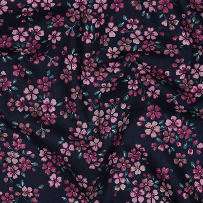 Image with Premium 100% cotton fabric - small flowers 110 g/m² – available at Šarlotes audumi