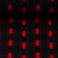 Premium 100% kokvilnas audums - sarkani zirnekļi 130 g/m²