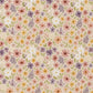 Attēls ar Premium 100% kokvilnas audums - smalkas puķītes uz bēša fona 115 g/m² – pieejams Šarlotes audumi