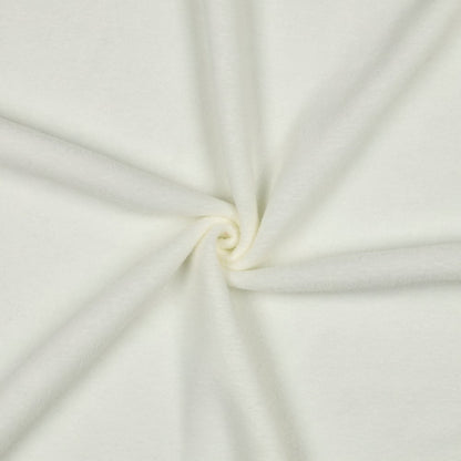 Premium Anti-Pilling Fleece Fabric - Milk White 240 g/m²