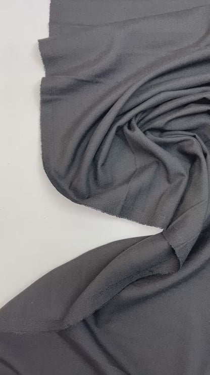 Wool fabric - black 220 g/m²