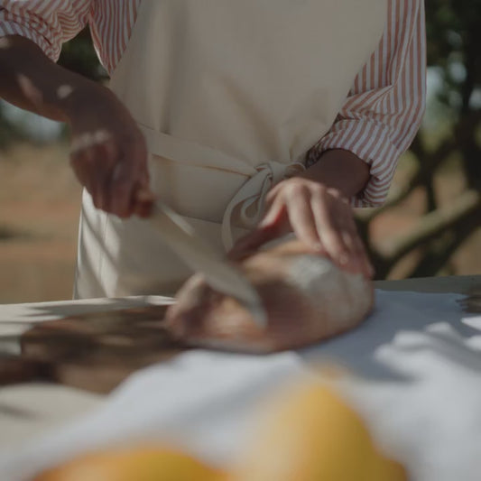 Medvilninė prijuostė suaugusiems-juoda