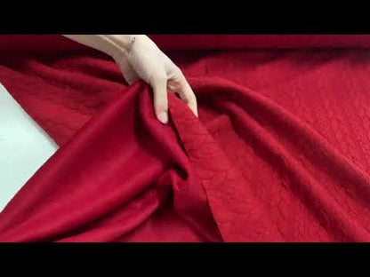 Tissu en maille à motif tricot - torsades grises 340 g/m²