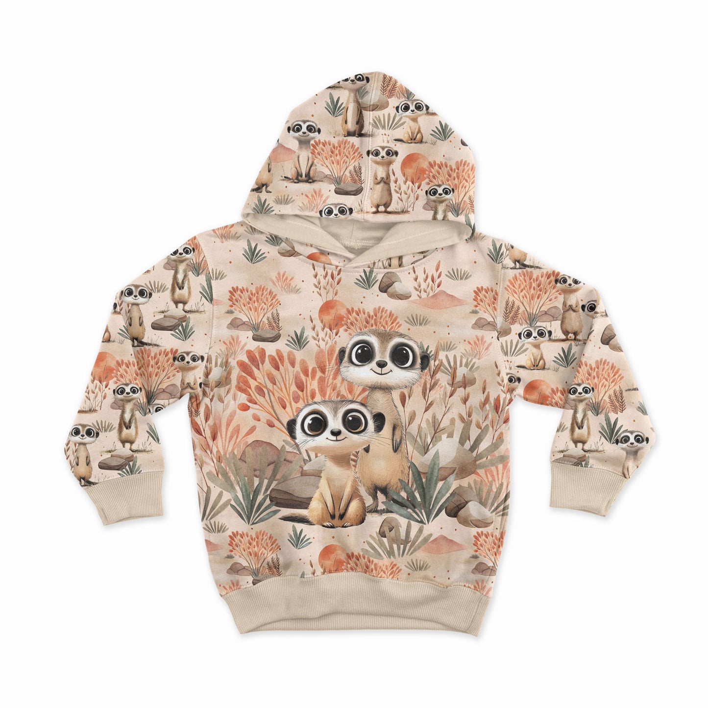 Cilpiņtrikotāžas panelis 40x50 cm-surikatu piedzīvojums 250 g/m²