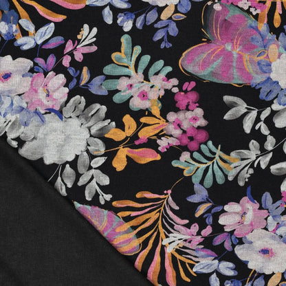 Punta di Roma knit fabric - winter flowers 240 g/m²