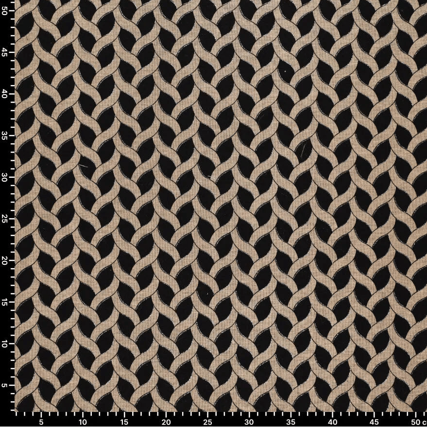 Attēls ar Punto di Roma trikotāžas audums - pelēks punktiņu raksts 240 g/m² – pieejams Šarlotes audumi