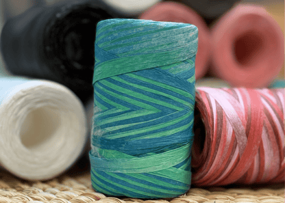 Fil de raphia | bandes de papier pour tricoter et crocheter - 100 m