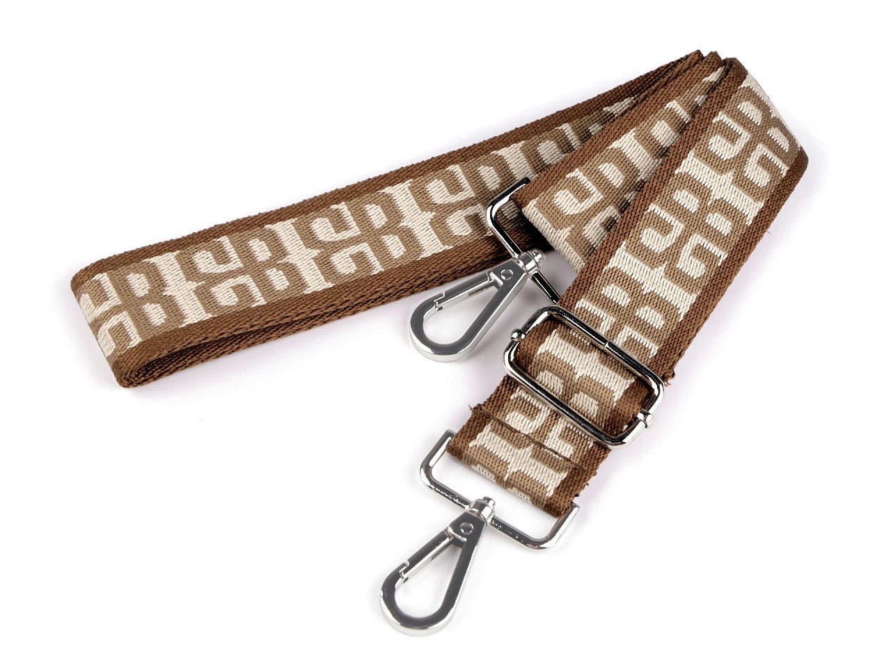 Attēls ar Regulējama soma siksna ar karabīnēm 80 - 143 cm| dažādu krāsu – pieejams Šarlotes audumi