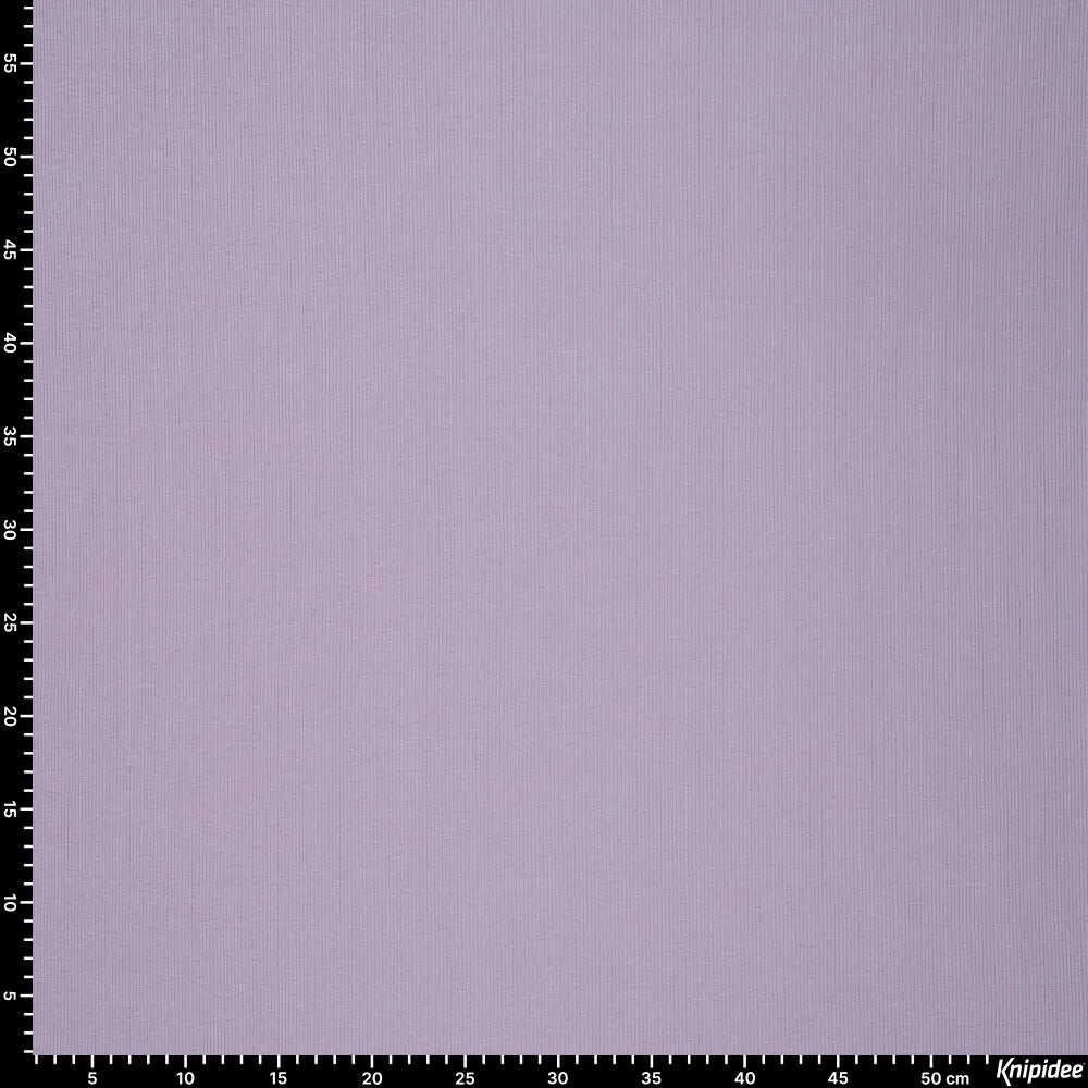 Attēls ar Rievotā kokvilnas trikotāža (RIB JERSEY) - lavandas lillā 310 g/m² – pieejams Šarlotes audumi