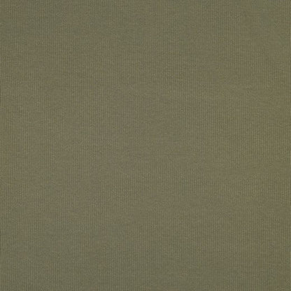 Jersey côtelé en coton (RIB JERSEY) - vert olive 240 g/m²