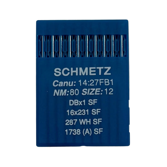 Image avec aiguilles pour machine à coudre industrielle SCHMETZ DBx1 (1738) SUK SF pour maille très fine - 10 pièces – disponible chez Šarlotes audumi
