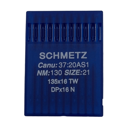 Attachez avec style l'image avec l’aiguille SCHMETZ DPx17 (135x17) S pour machine à coudre industrielle pour cuir - 10 pièces – disponible chez Šarlotes audumi
