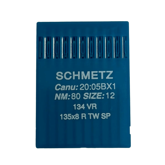 Image avec aiguilles pour machine à coudre industrielle SCHMETZ DPx5 (134) VR pour cuir - 10 pièces – disponible chez Šarlotes audumi