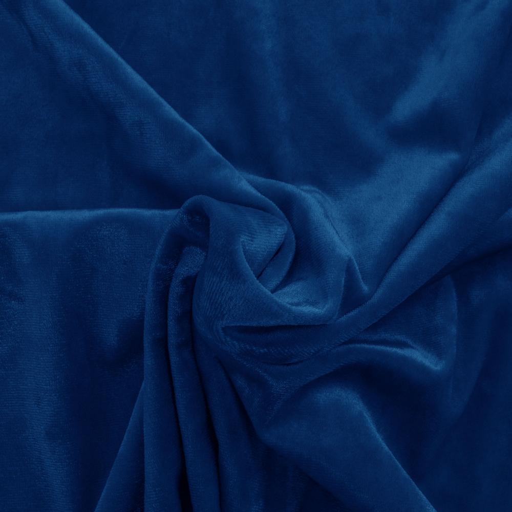 Attēls ar Samts ar elastānu - karaliski zils 240 g/m² – pieejams Šarlotes audumi