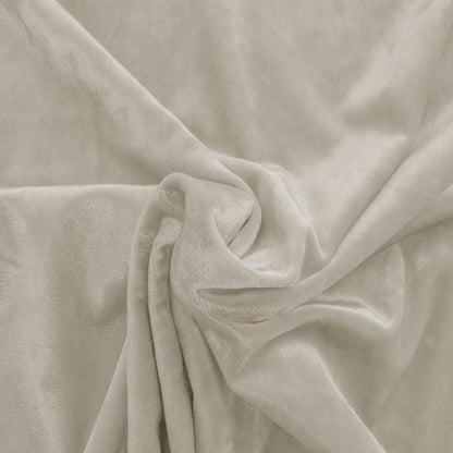 Image de velours avec élasthanne, crème, 240 g/m² – disponible chez Šarlotes audumi