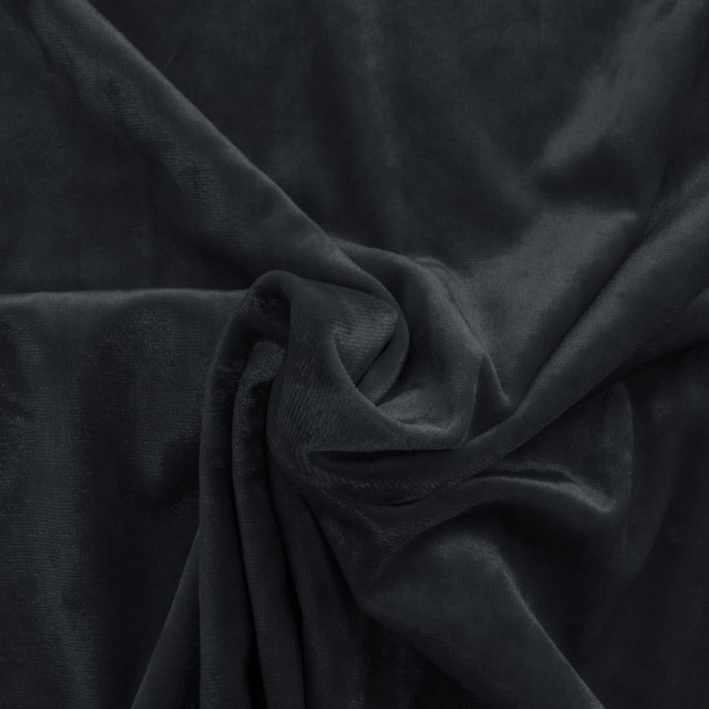 Attēls ar Samts ar elastānu - pelēka 240 g/m² – pieejams Šarlotes audumi