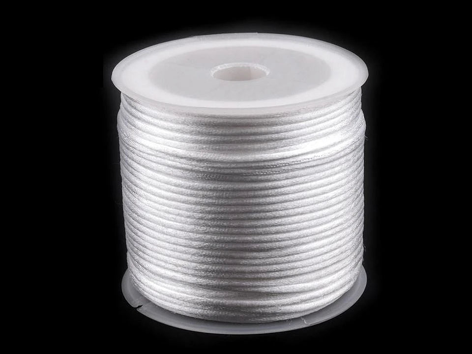 Attēls ar Satīna aukliņa Ø1 mm (30m rullis)|dažādu toņu – pieejams Šarlotes audumi