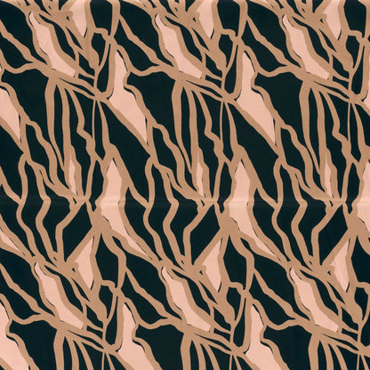 Image avec satin - motif abstrait brun et noir 185 g/m² – disponible chez Šarlotes audumi