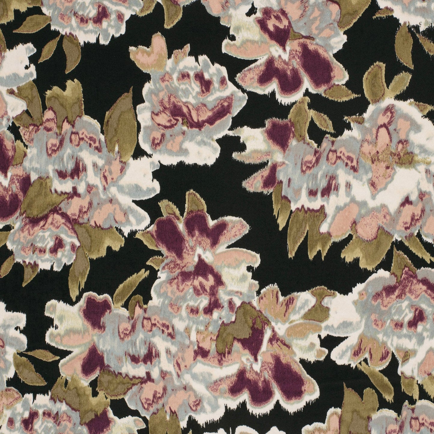 Attēls ar Satīns - puķes 110 g/m² – pieejams Šarlotes audumi