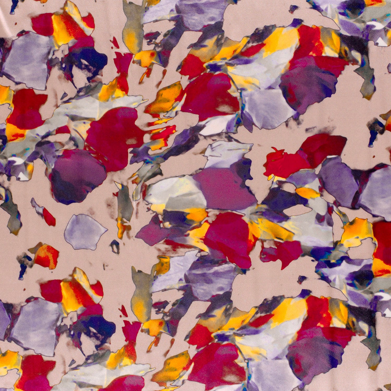 Attēls ar Satīns - rozā abstrakti raksti 90 g/m² – pieejams Šarlotes audumi