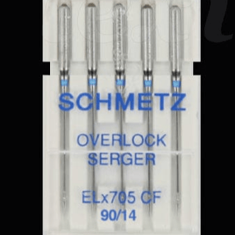 SCHMETZ Overloka un Koverloka adatas universālās ELx705 CF - Nr.90 (5gab.)