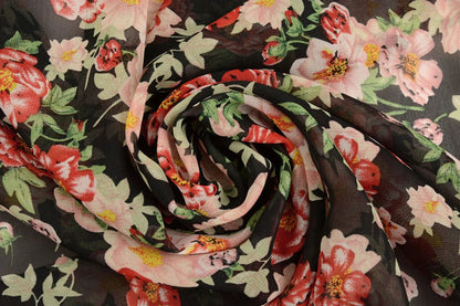 Chiffon - roses | 150 cm | 65 g/m²