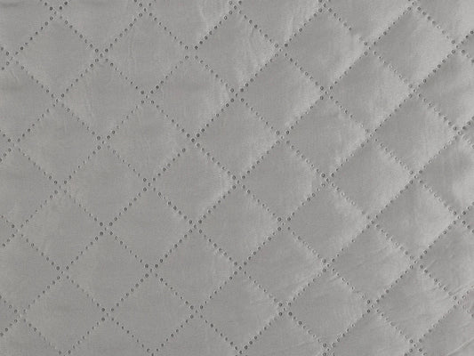 Attēls ar Siltinātā stepētā odere - pelēka 105 g/m² – pieejams Šarlotes audumi