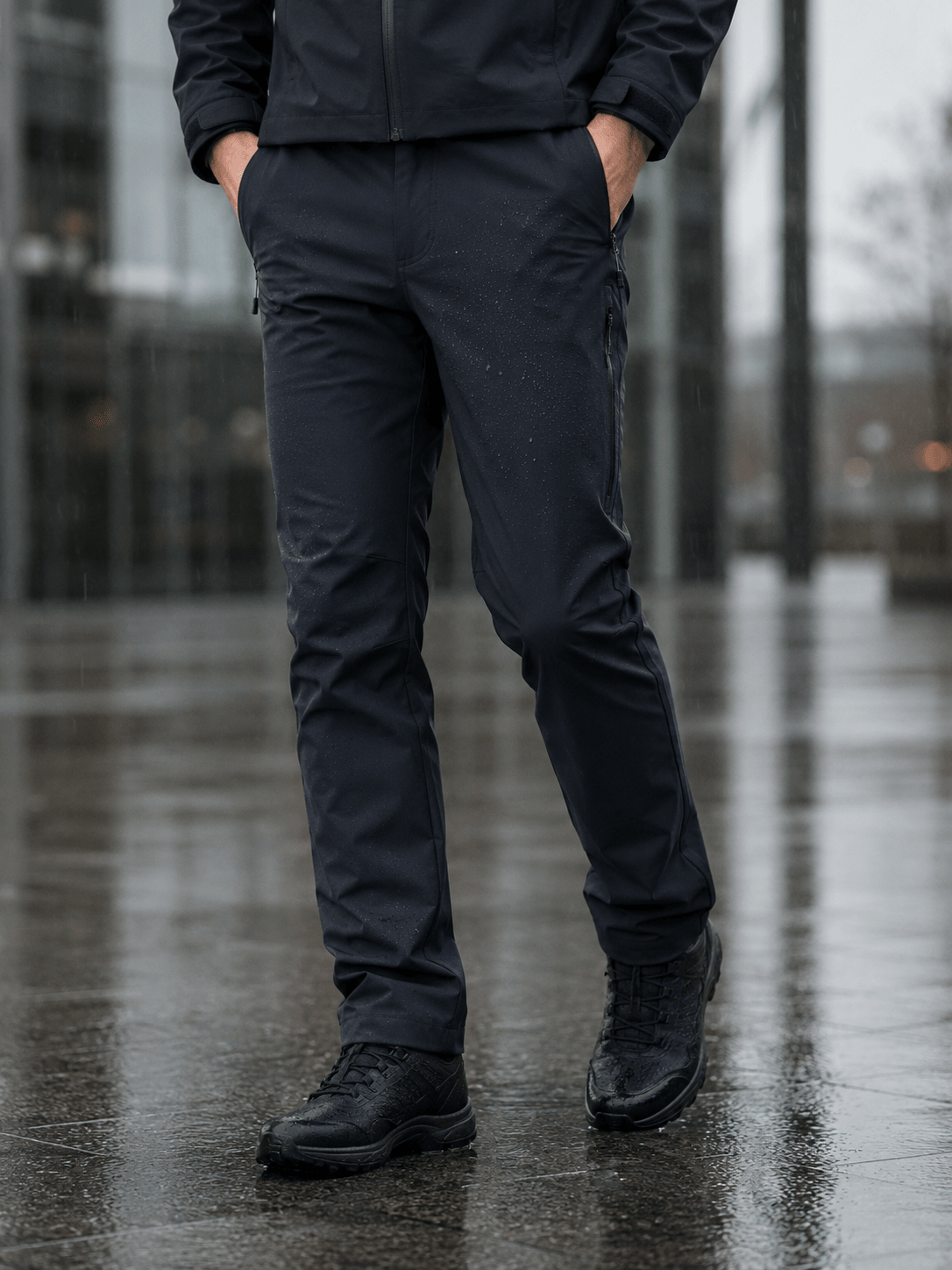 Attēls ar Softshell audums ūdensizturīgs-navy blue – pieejams internetā Šarlotes audumi