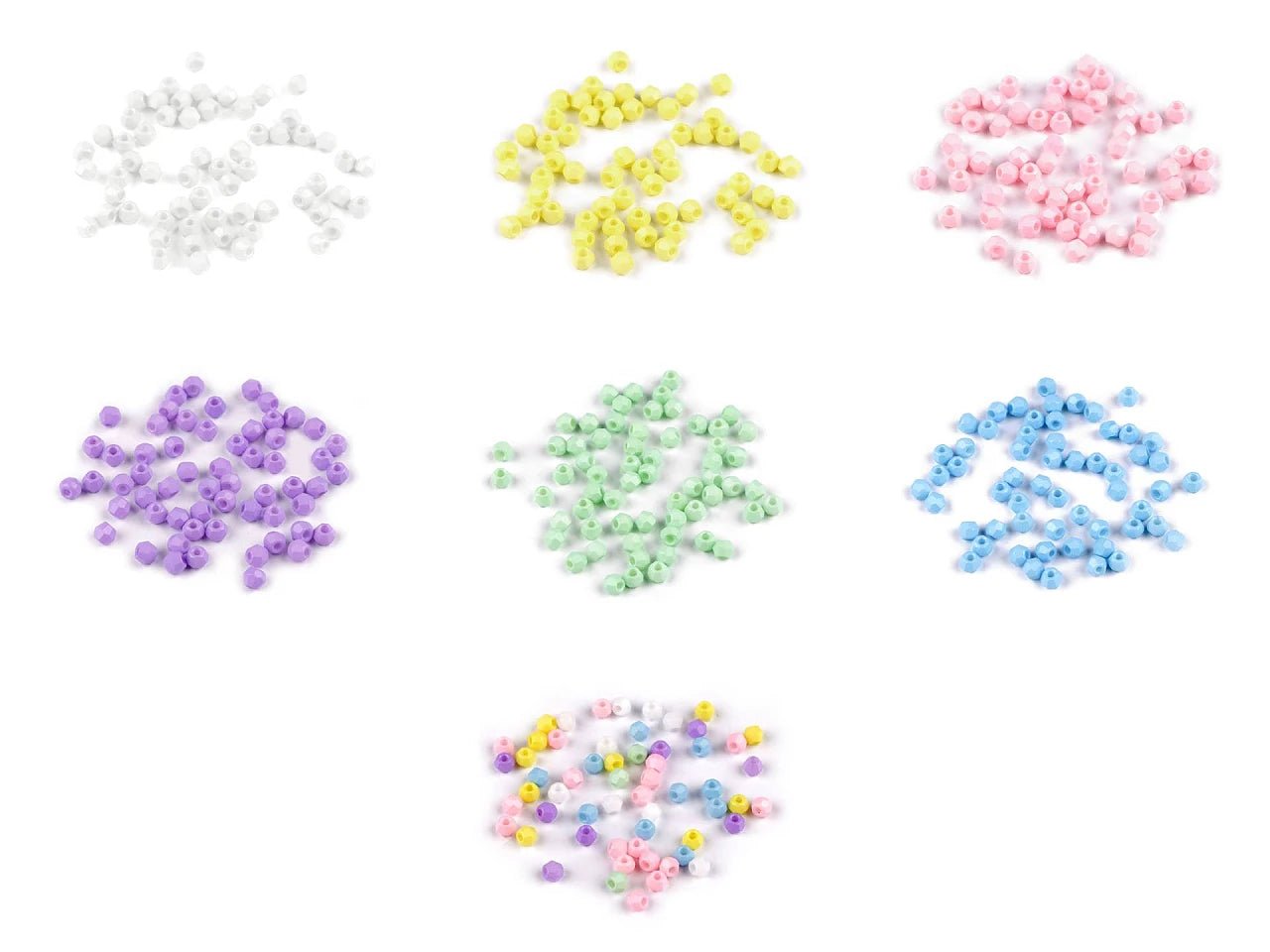 Attēls ar Stikla pērlītes Ø4 mm 5 g – pieejams Šarlotes audumi