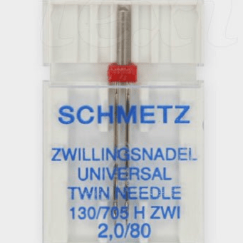 Šujmašīnu adata dubultā universālā SCHMETZ UNIVERSAL TWIN ZWI - Nr.2/80 (1gab.)