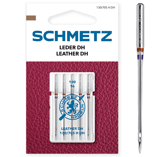 Šujmašīnu adatas ādai SCHMETZ LEATHER DH - Nr.100 (5gab.)