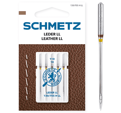 Aiguilles pour machine à coudre pour cuir SCHMETZ LEATHER - n°110 (5 pièces)