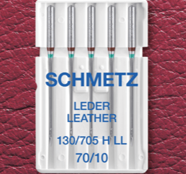 Aiguilles pour machine à coudre pour cuir SCHMETZ LEATHER - n°70 (5 pièces)