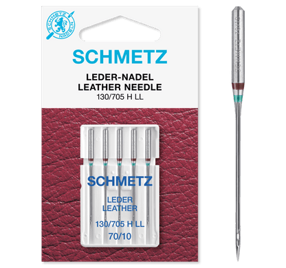 Aiguilles pour machine à coudre pour cuir SCHMETZ LEATHER - n°70 (5 pce)