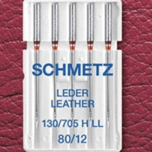 Aiguilles de machine à coudre pour cuir SCHMETZ LEATHER - n°80 (5 pcs)