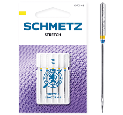 Aiguilles pour machine à coudre pour maille extensible SCHMETZ STRETCH - n°90 (5 pcs)