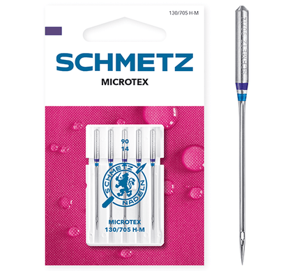 Šujmašīnu adatas smalkiem audumiem SCHMETZ MICROTEX - Nr.90 (5gab.)